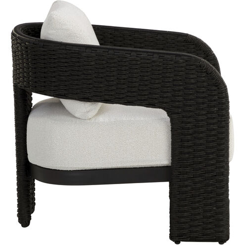 Pylos Black / Louis Cream Outdoor Dining Armchair